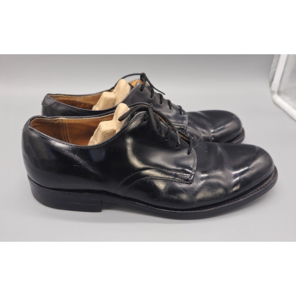 Vintage 1992 US Military Dress Shoes - Craddock-Terry Black Oxfords - Size 9 W